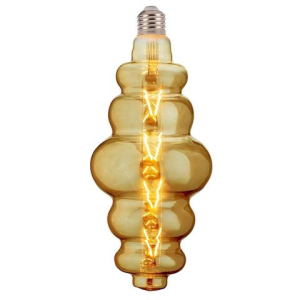 Лампа винтажная светодиодная филаментная (ретро) Horoz Electric Filament led ORIGAMI-XL 8W E27 2200K Янтар в Черкассах