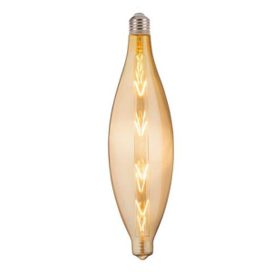 Лампа винтажная светодиодная филаментная (ретро) Horoz Electric Filament led ELLIPTIC-XL 8W E27 2200К Янтар лучшая модель в Черкассах