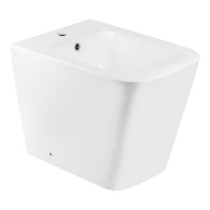 Биде напольное Qtap Crow 545х360х410 White QT05443370W лучшая модель в Черкассах