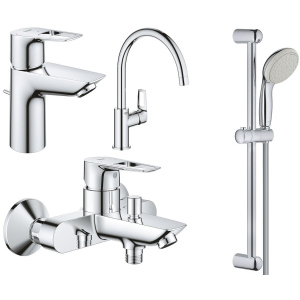 Набір змішувачів Grohe BauLoop NEW 123225KE (22054001 + 23602001 + 31232001 + 27598001) ТОП в Черкасах