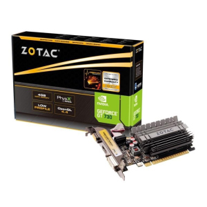 Відеокарта ZOTAC GeForce GT 730 4GB GDDR3 64-bit Silent Zone Edition LP (ZT-71115-20L SMALL)