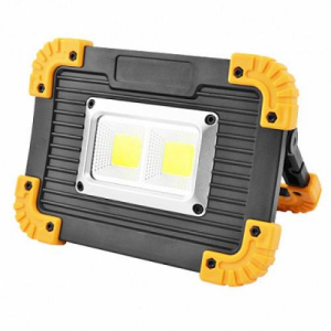 купить Прожектор переносной светодиодный L812-20W-2COB+1W ЗУ micro USB 2x18650/3xAA Power Bank Searchlight (L- 5586)