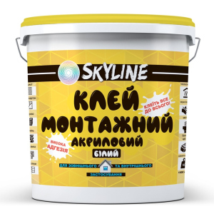 Клей монтажний акриловий універсальний SkyLine 12 кг. ТОП в Черкасах