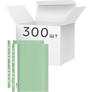Упаковка папок-скоросшивателей Economix А4 с перфорацией, фактура "глянец" 120/160 мкм 300 шт Мятных (E31510-84) в Черкассах