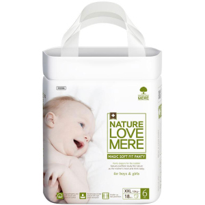 Підгузки-трусики NatureLoveMere Magic Soft Fit розмір XXL 18 шт (8809402093717) ТОП в Черкасах