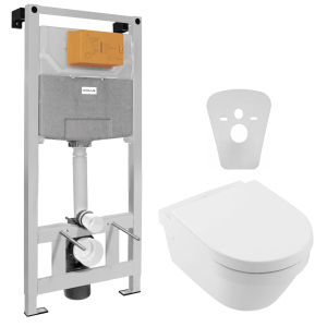 Инсталляция VOLLE Master Neo 201010 + унитаз VILLEROY & BOCH Architectura New DirectFlush 4694HR01 с сиденьем Soft Close дюропласт ТОП в Черкассах