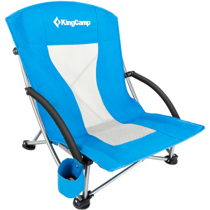 Крісло розкладне KingCamp Beach Chair (KC3841) Синє (KC3841 BLUE) ТОП в Черкасах