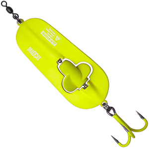 Блесна DAM Madcat A-Static Rattlin Spoon 110 г тройник № 3/0 Fluo Yellow UV (66121) в Черкассах