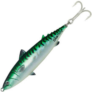 Блешня DAM Salt-X Mackerel Pilks 100 г 11 см трійник № 1/0 Green Glow UV (69489) краща модель в Черкасах