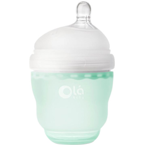 Детская силиконовая антиколиковая бутылочка Olababy GentleBottle Mint Бирюзовый 120 мл (80420)