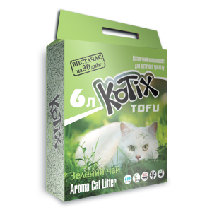 хороша модель Наповнювач для котячого туалету Kotix Тофу Green tea Соєвий комкуючий 2.55 кг (6 л) (6972345440039)