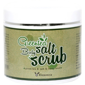 Скраб Elizavecca Greentea Salt Body Scrub С экстрактом зеленого чая и какао 600 г (8809071369267) лучшая модель в Черкассах