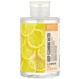 хорошая модель Очищающая вода Jigott Deep Cleansing Water Lemon с экстрактом лимона 530 мл (8809541280337)