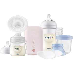 Набор для сцеживания Philips Avent молокоотсос одинарный электрический + аксессуары (SCD395/21) (8710103930716)