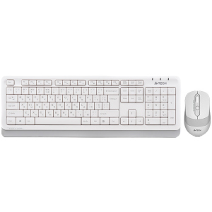 Комплект беспроводной A4Tech FG1010 Wireless White/Grey (4711421943581) в Черкассах