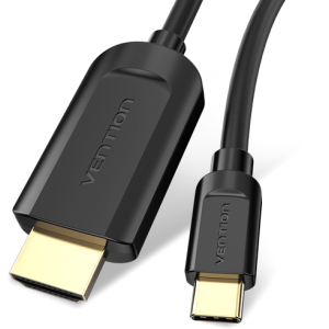 Адаптер-кабель Vention Type-C - HDMI 2 м Black (64619779/CGUBH) ТОП в Черкассах