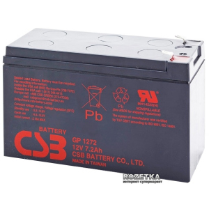 Акумуляторна батарея CSB 12V 7.2Ah (GP1272F2/GP1272) краща модель в Черкасах