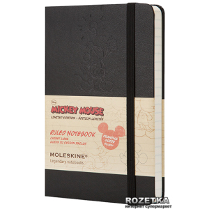 Нотатник Moleskine Disney 9 х 14 см 192 сторінки в лінійку Чорна (9788866137887) ТОП в Черкасах