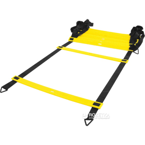 Лесенка LiveUp Agility Ladder координаційна 8 м Black-Yellow (LS3671-8) краща модель в Черкасах