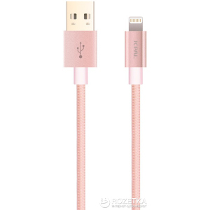 Кабель синхронизации JCPAL Lightning - Dual USB для Apple iPhone 1.5 м Pink (JCP6109) надежный