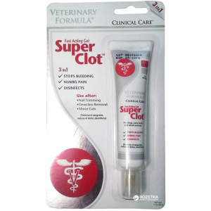 Гель для обробки ран Veterinary Formula Clinical Care Super Clot 28 г (736990002013) ТОП в Черкасах