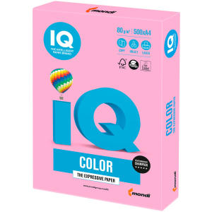 Бумага IQ Color Neon Pink розовый А4 80г/м2 500 листов (9003974411873) ТОП в Черкассах