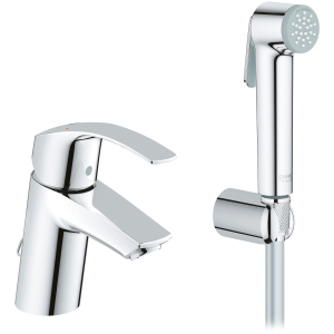 Змішувач для раковини GROHE Eurosmart 23124002 з душовим набором. ТОП в Черкасах