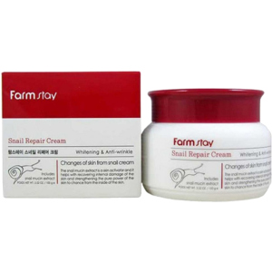 Крем для обличчя Farmstay Snail Repair Cream Відновлюючий з муцином равлики 100 мл (8809317284613) ТОП в Черкасах