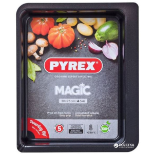 Форма прямокутна для випічки Pyrex Magic 30 х 23 см Прямокутна Чорна (MG30RR6) в Черкасах