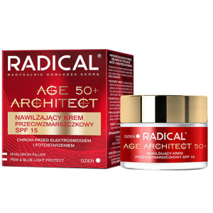 Зволожуючий крем від зморшок Farmona Radical Age Architect Moisturizing Anti Wrinkle Cream 50+ SPF15 50 мл (5900117006740) надійний