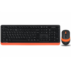 купити Комплект (клавіатура, миша) бездротовий A4Tech Bloody FG1010 Orange USB