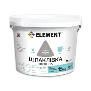 Фінішна шпаклівка "ELEMENT" 15 кг краща модель в Черкасах