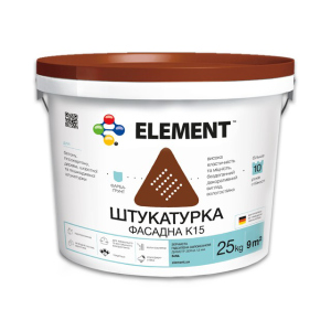 Фасадна штукатурка K15 "ELEMENT" Зерниста 25 кг краща модель в Черкасах