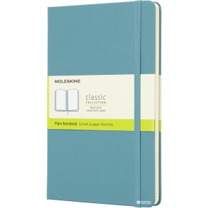 Нотатник Moleskine Classic 13 х 21 см 240 сторінок без линівки Океанський синій (8058341715383) краща модель в Черкасах