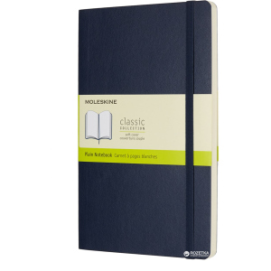 Нотатник Moleskine Classic 13 х 21 см 192 сторінки без лінівки Сапфір М'яка обкладинка (8055002854757) в Черкасах