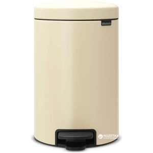 хорошая модель Ведро для мусора Brabantia Pedal Bin 12 л Almond (113468)