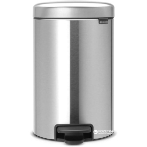 Ведро для мусора Brabantia Pedal Bin 12 л Matt Steel (113604) ТОП в Черкассах