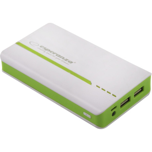 УМБ Esperanza 11000 mAh White/Green (EMP107WG) в Черкасах