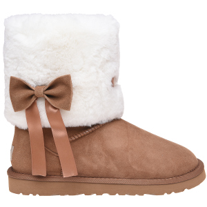 Уггі UGG Classic Short Fur Bow 117015 38 Chestnut краща модель в Черкасах