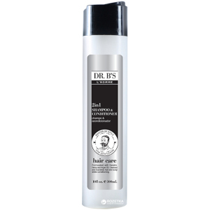 Шампунь-кондиціонер 2 в 1 Dr. B's L'Homme 2in1 Shampoo&amp;Conditioner 300 мл (755439352847) краща модель в Черкасах