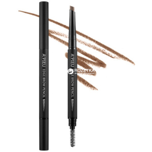 Карандаш для бровей A'pieu Edge Brow Pencil Средне-коричневый 0.35 г (8806185751834) лучшая модель в Черкассах