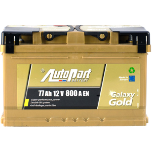 Автомобільний акумулятор Autopart 77 Ah/12V Galaxy Gold Ca-Ca (0) (ARL077-GG0) краща модель в Черкасах