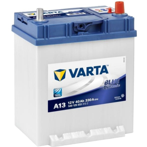 Автомобільний акумулятор Varta Blue Dynamic 40А Єв Тонка клема (-/+) ASIA A13 (330EN) (540125033) краща модель в Черкасах