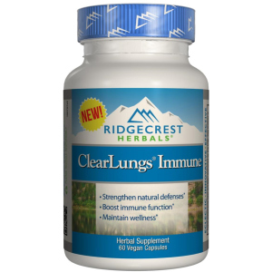 Натуральная добавка RidgeCrest Herbals Clear Lungs Immune 60 гелевых капсул (355724001391) ТОП в Черкассах