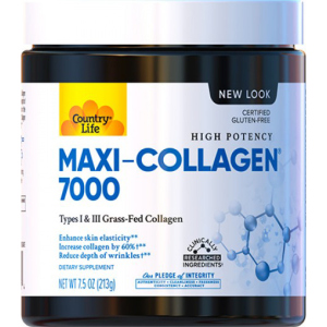 Натуральна добавка Country Life 1 та 3 Типів + Біотин Maxi Collagen 7.5 унцій (210 г) (015794050704) ТОП в Черкасах