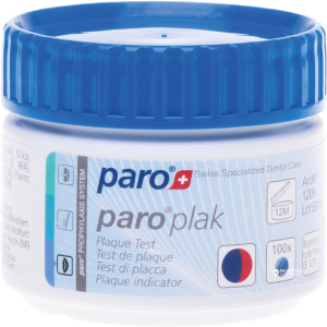 2-кольорові таблетки для індикації зубного нальоту Paro Swiss plak 100 шт (7610458012093) ТОП в Черкасах