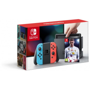 Nintendo Switch Neon Blue-Red + Гра FIFA 18 (російська версія) рейтинг