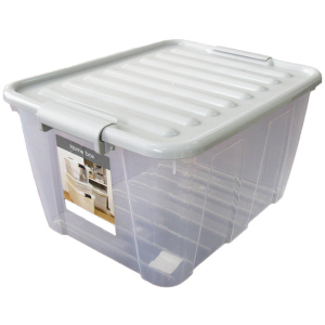 Емкость для хранения Plast Team Home Box 31 л 37 x 26 x 47 см Прозрачная (2232tea-прозрачный) ТОП в Черкассах