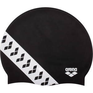 хороша модель Шапочка для плавання Arena Team Stripe Cap 001463-501 Black (3468336074374)