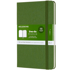 Нотатник Moleskine Two-Go 11.5 x 17.5 см 144 сторінки Зелена (8058647620190) ТОП в Черкасах